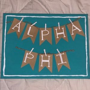 Alpha phi sign.